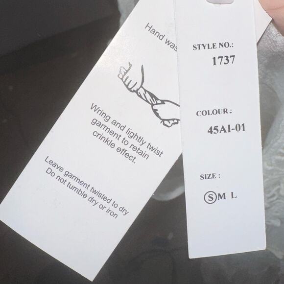 Chaudry KC Maxi Dress White Gypsy Bohemian Wedding Crochet Tiered Size Small NWT - Picture 6 of 7